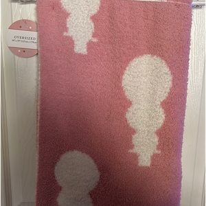 Pink Snowman Blanket
